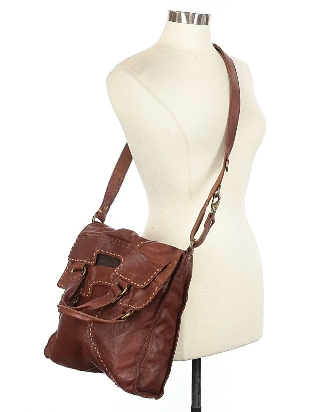ASO ELENA GILBERT THE VAMPIRE DIARIES TVD Abbey Road Fold Over Leather Bag RARE